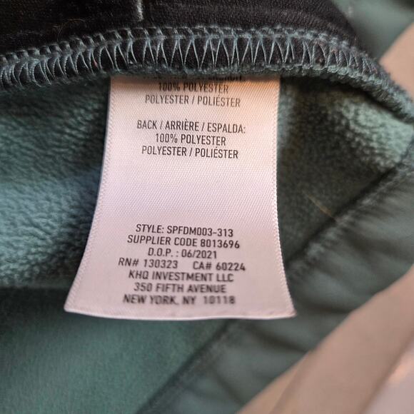 Spyder Men’s XL Hooded Full Zip Jacket Green Black Polyester - Picture 7 of 16